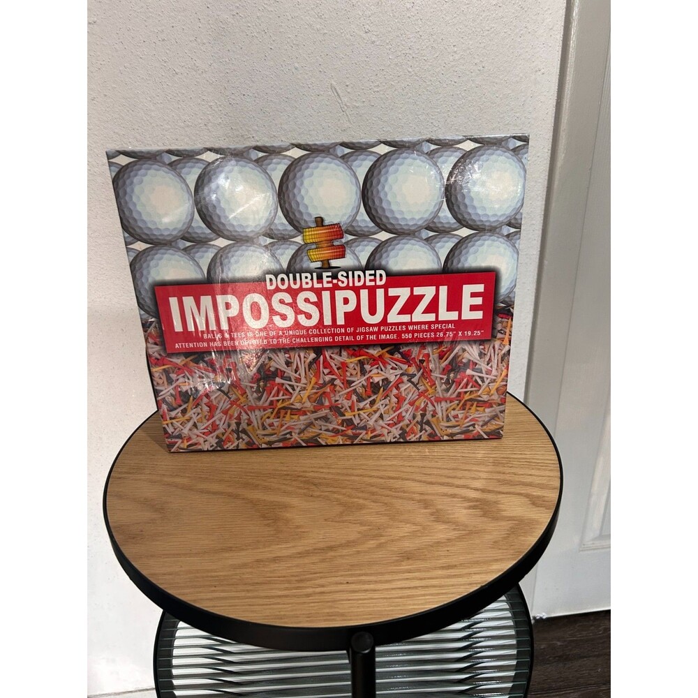 Impossipuzzle Golf Balls / Tees Double Sided 550 Piece Jigsaw Puzzle - Brand New